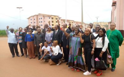 Programme gouvernemental de 10 000 logements sociaux et 50 000 parcelles constructibles : Cérémonie de remise des clés aux  nouveaux acquéreurs d'Olembé
